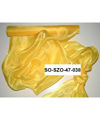 saténová organza 47 cm žltá